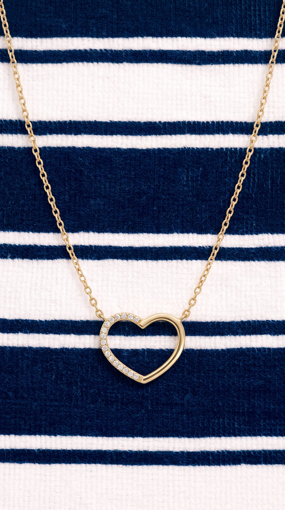 Collar Corazón Bicolor