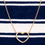 Collar Corazón Bicolor