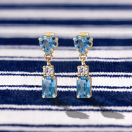 Pendientes Corazón de Agua