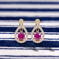 Pendientes Gota Carmesí