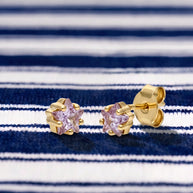 Pendientes Estrella Lavanda
