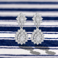 Pendientes Flor de Cristal