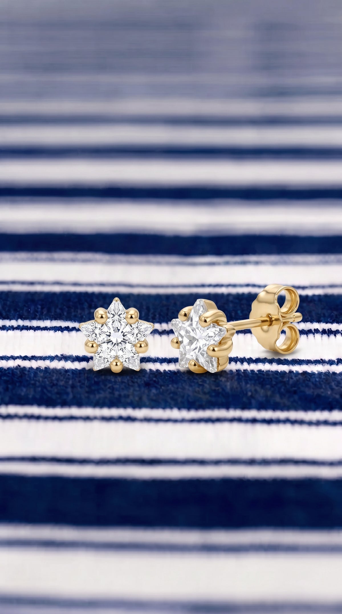 Pendientes Estrella Cristalina
