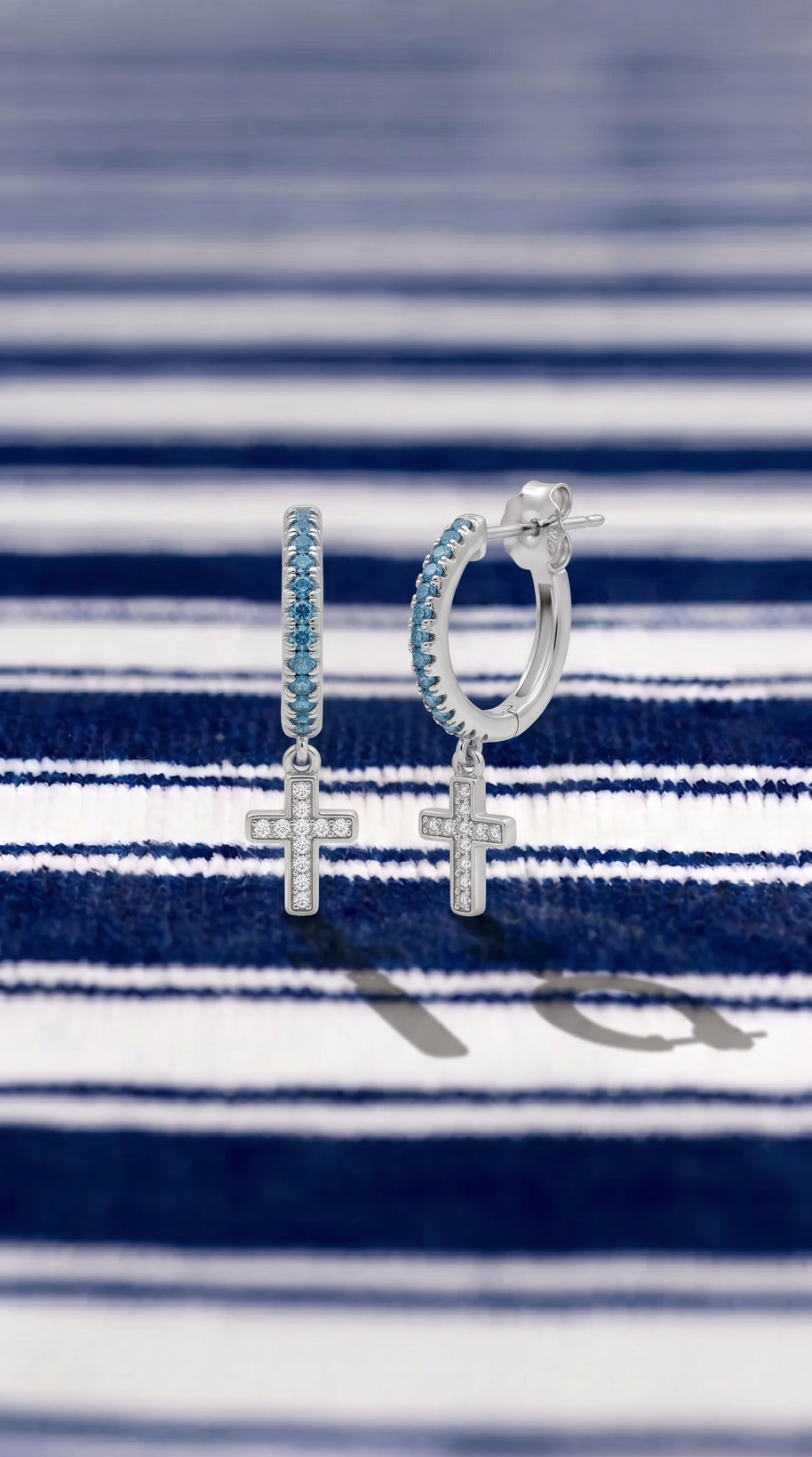Pendientes Cruz Cala Turquesa