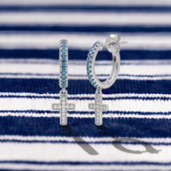Pendientes Cruz Cala Turquesa