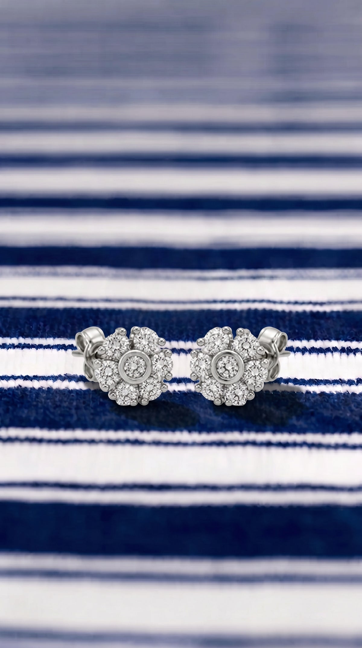 Pendientes Roseta Celeste