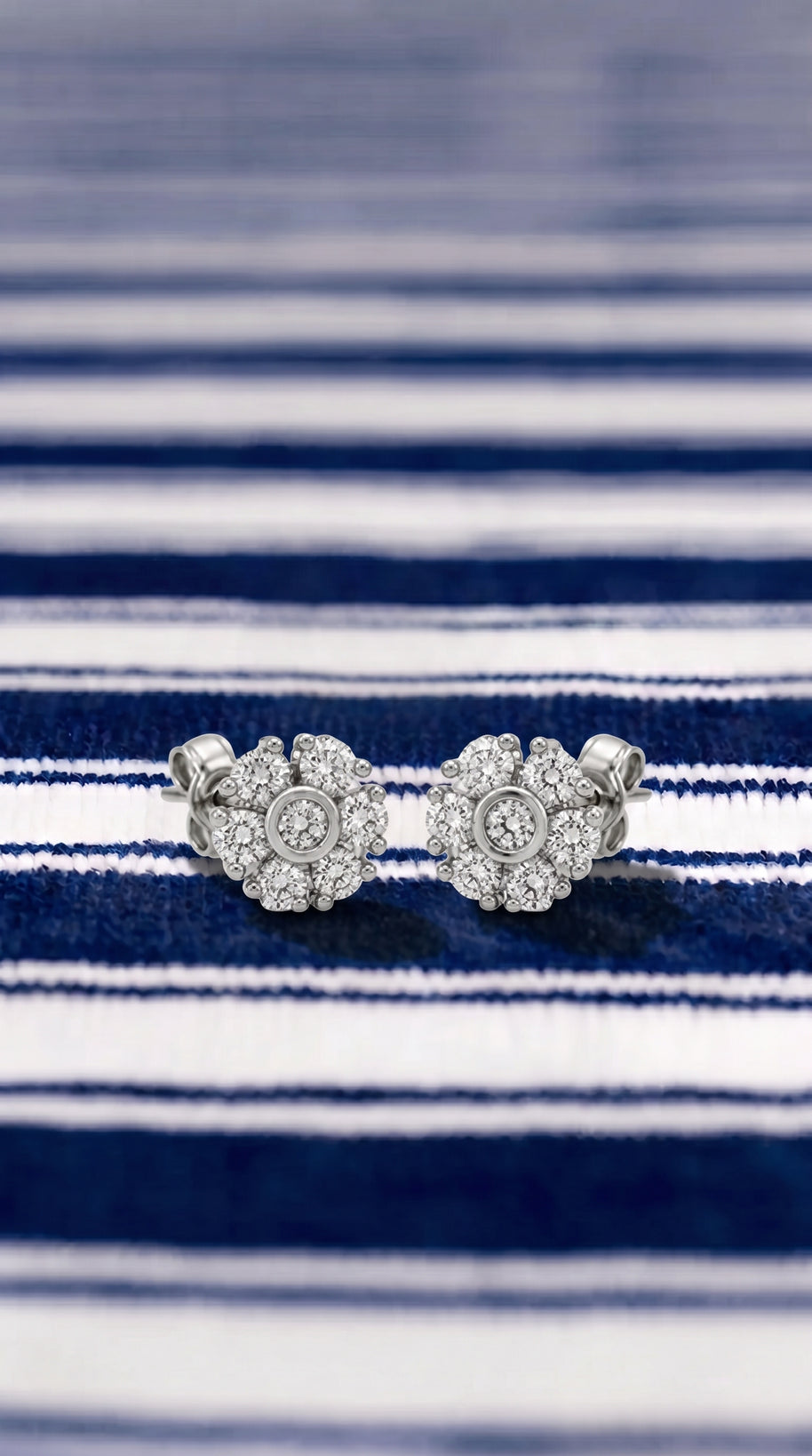 Pendientes Roseta Celeste