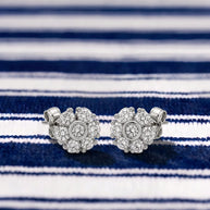 Pendientes Roseta Celeste