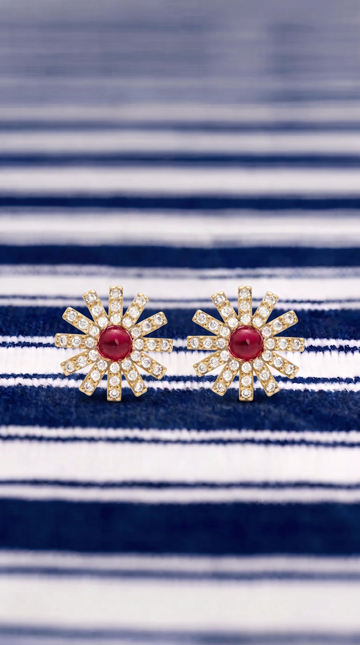 Pendientes Flor Carmesí de Levante