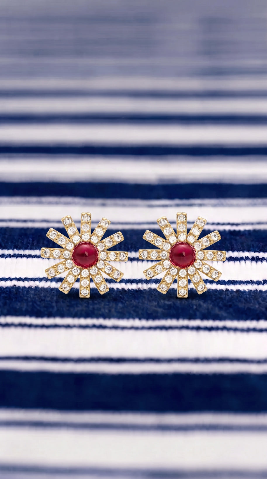 Pendientes Flor Carmesí de Levante