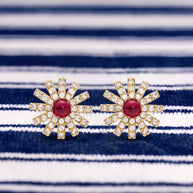 Pendientes Flor Carmesí de Levante