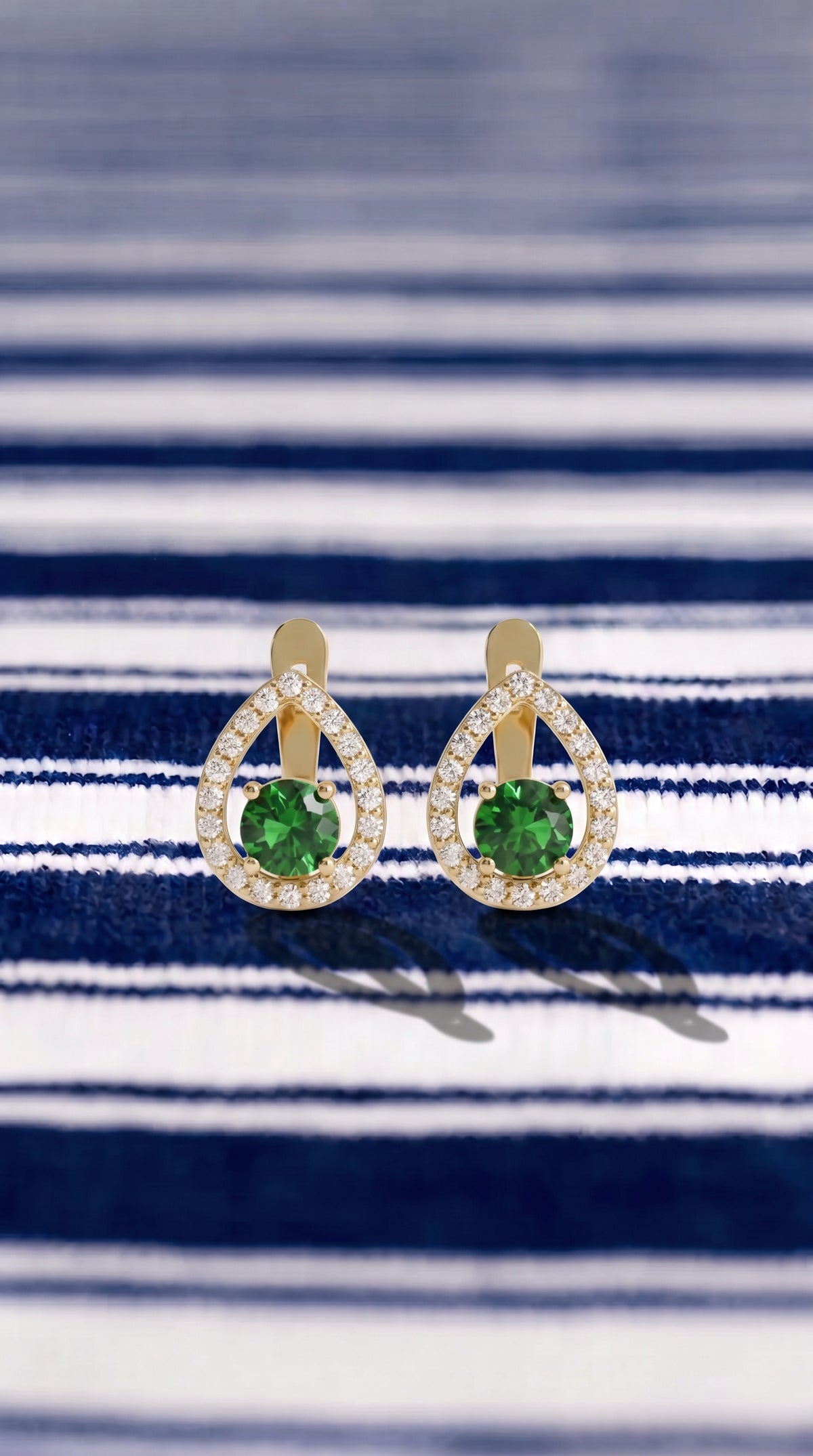 Pendientes Gota Verde de Menorca