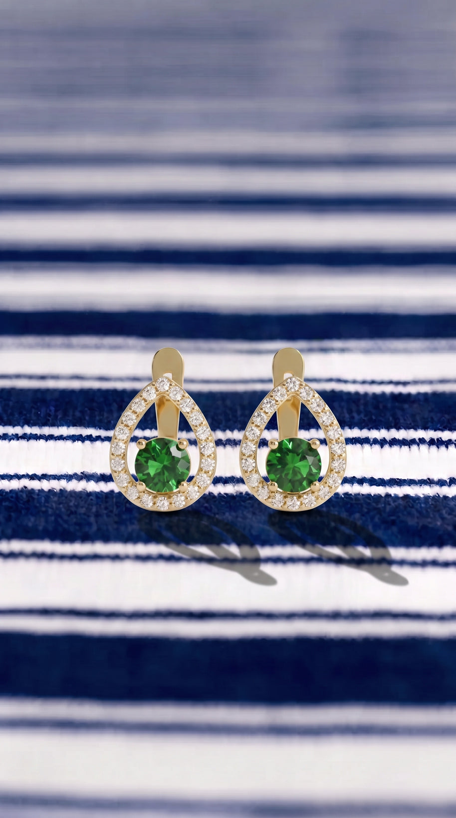 Pendientes Gota Verde de Menorca
