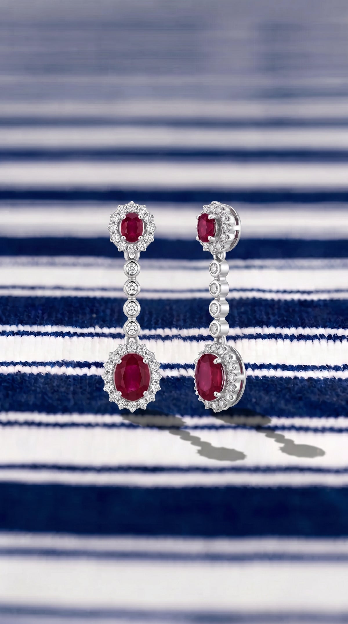Pendientes Rubí Élégance
