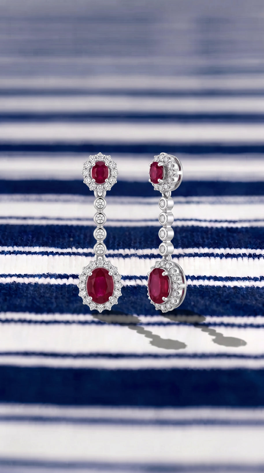 Pendientes Rubí Élégance