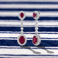 Pendientes Rubí Élégance