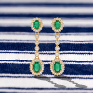 Pendientes Esmeralda de Alborán