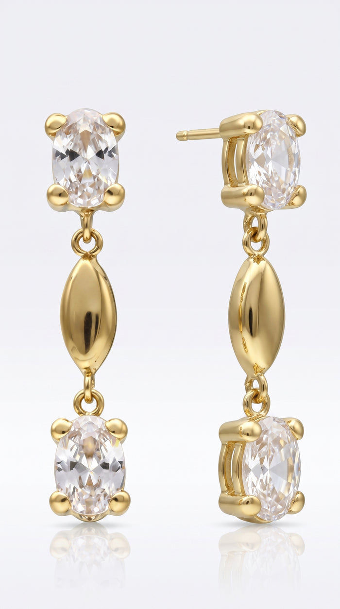 Pendientes Reflejos de Levante - ORO 18K