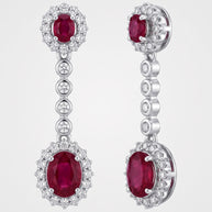 Pendientes Rubí Élégance