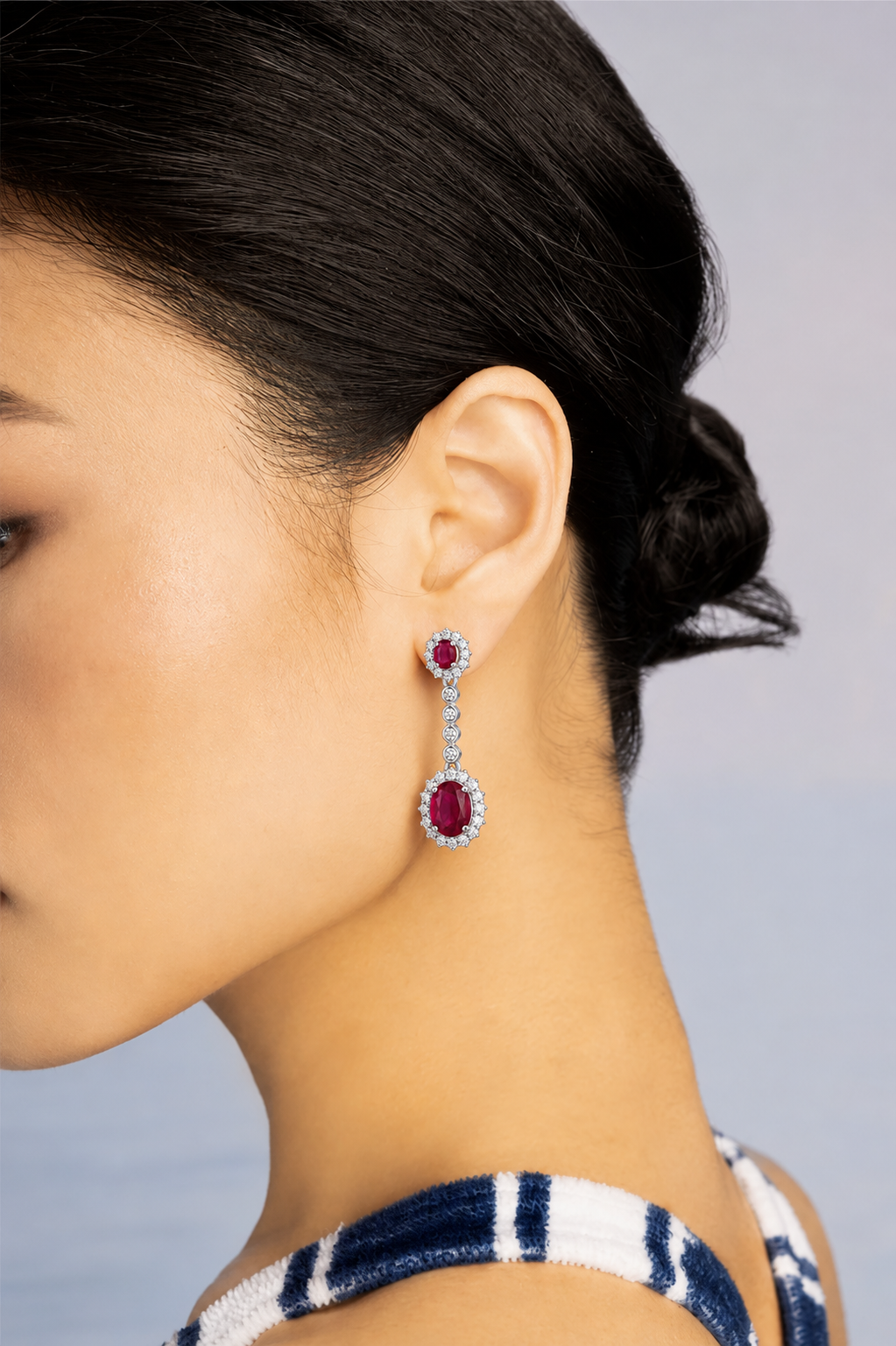 Pendientes Rubí Élégance