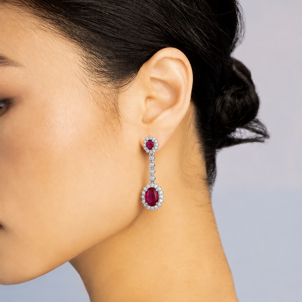 Pendientes Rubí Élégance