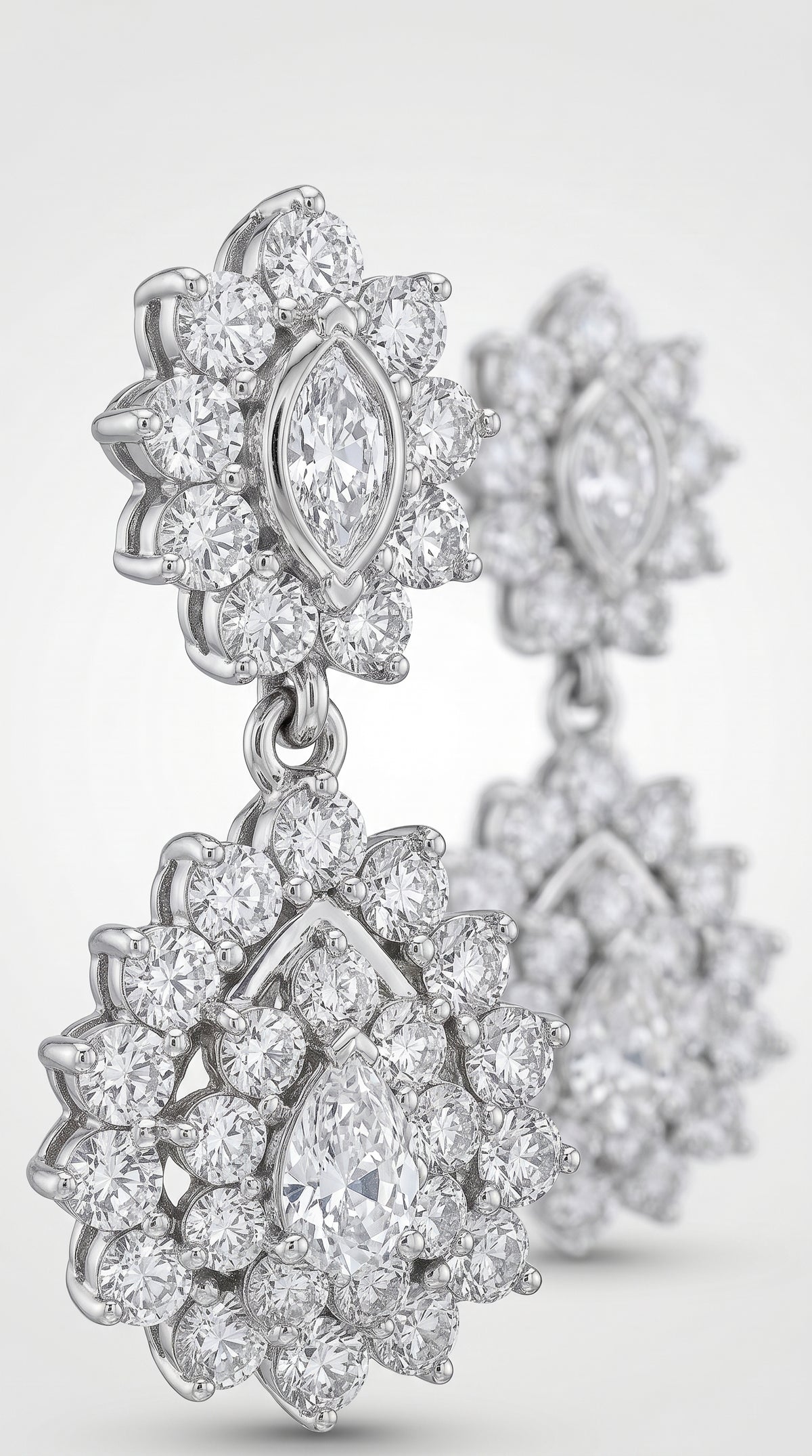 Pendientes Flor de Cristal