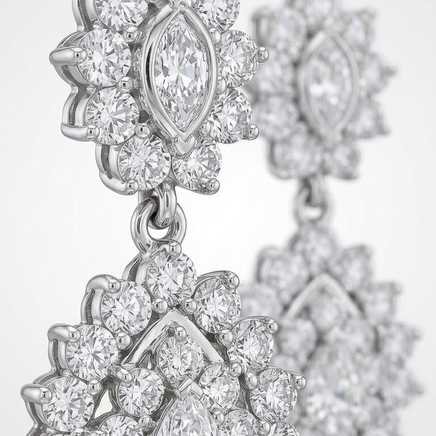 Pendientes Flor de Cristal