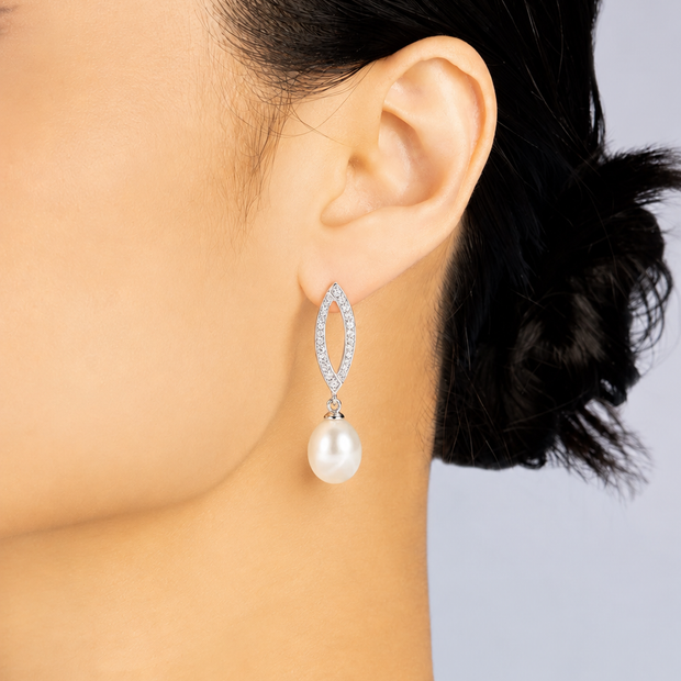 Pendientes Perla Nácar