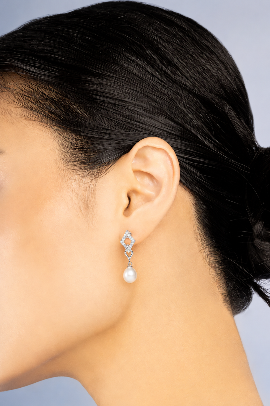 Pendientes Perla Geométrica