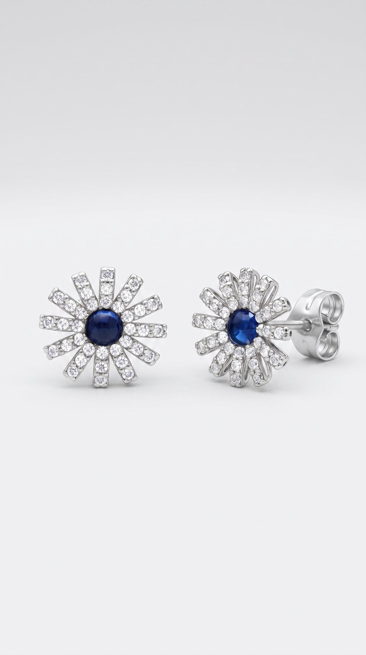 Pendientes Flor Azul