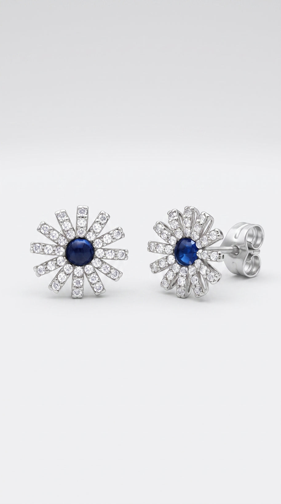 Pendientes Flor Azul