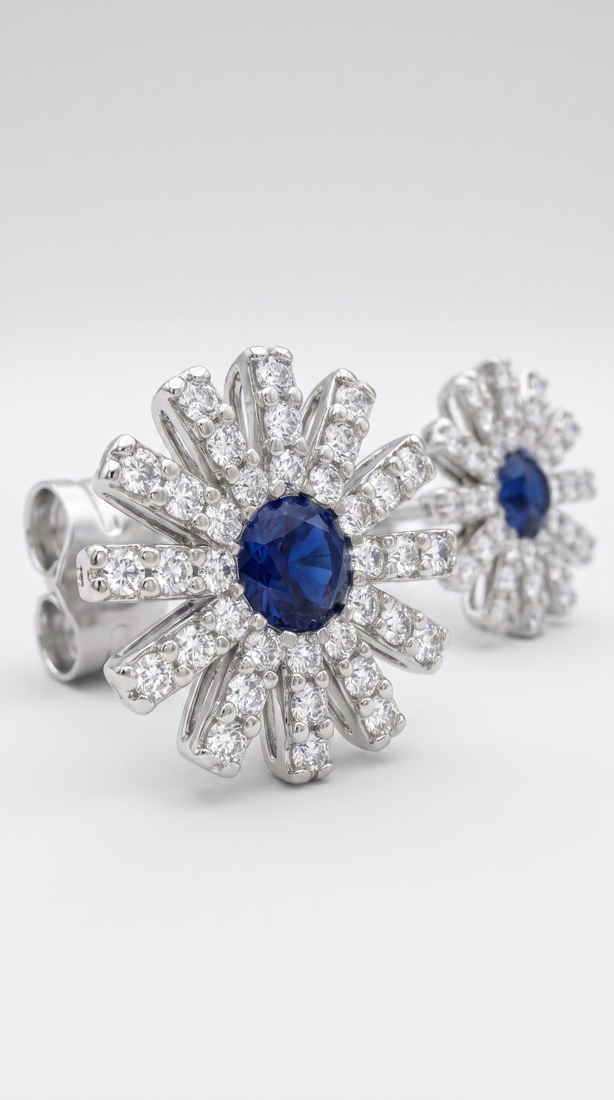 Pendientes Flor Azul