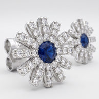 Pendientes Flor Azul