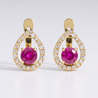 Pendientes Gota Carmesí
