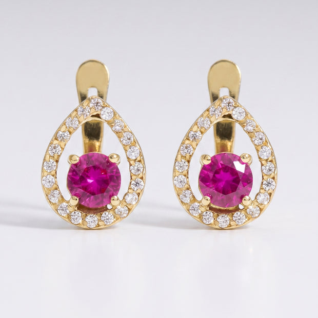 Pendientes Gota Carmesí
