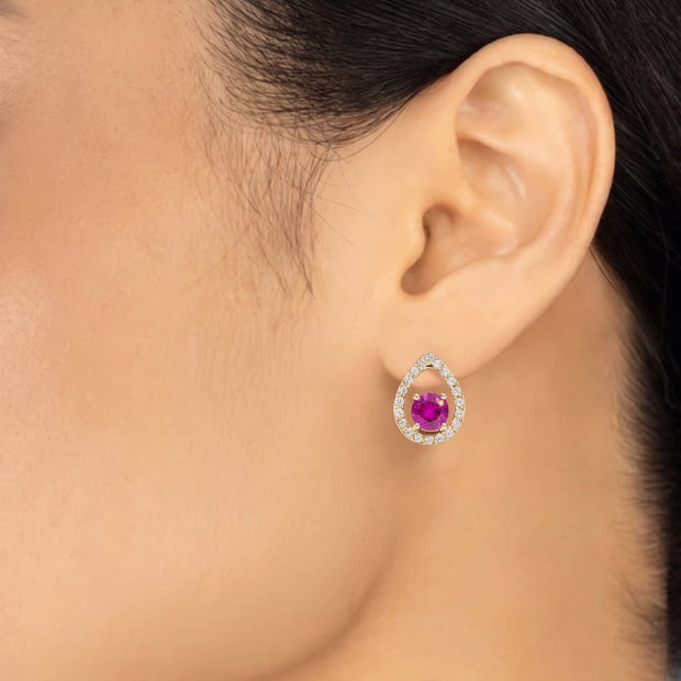 Pendientes Gota Carmesí