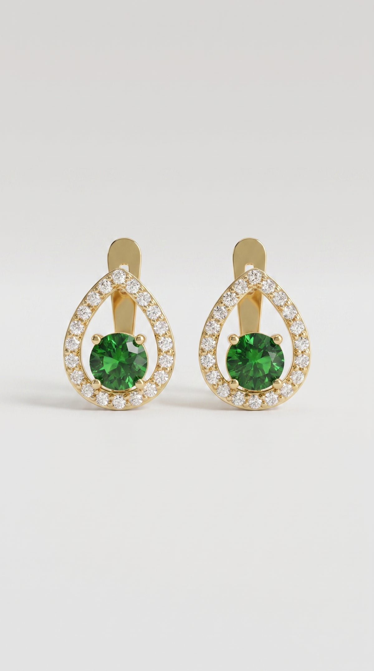 Pendientes Gota Verde de Menorca