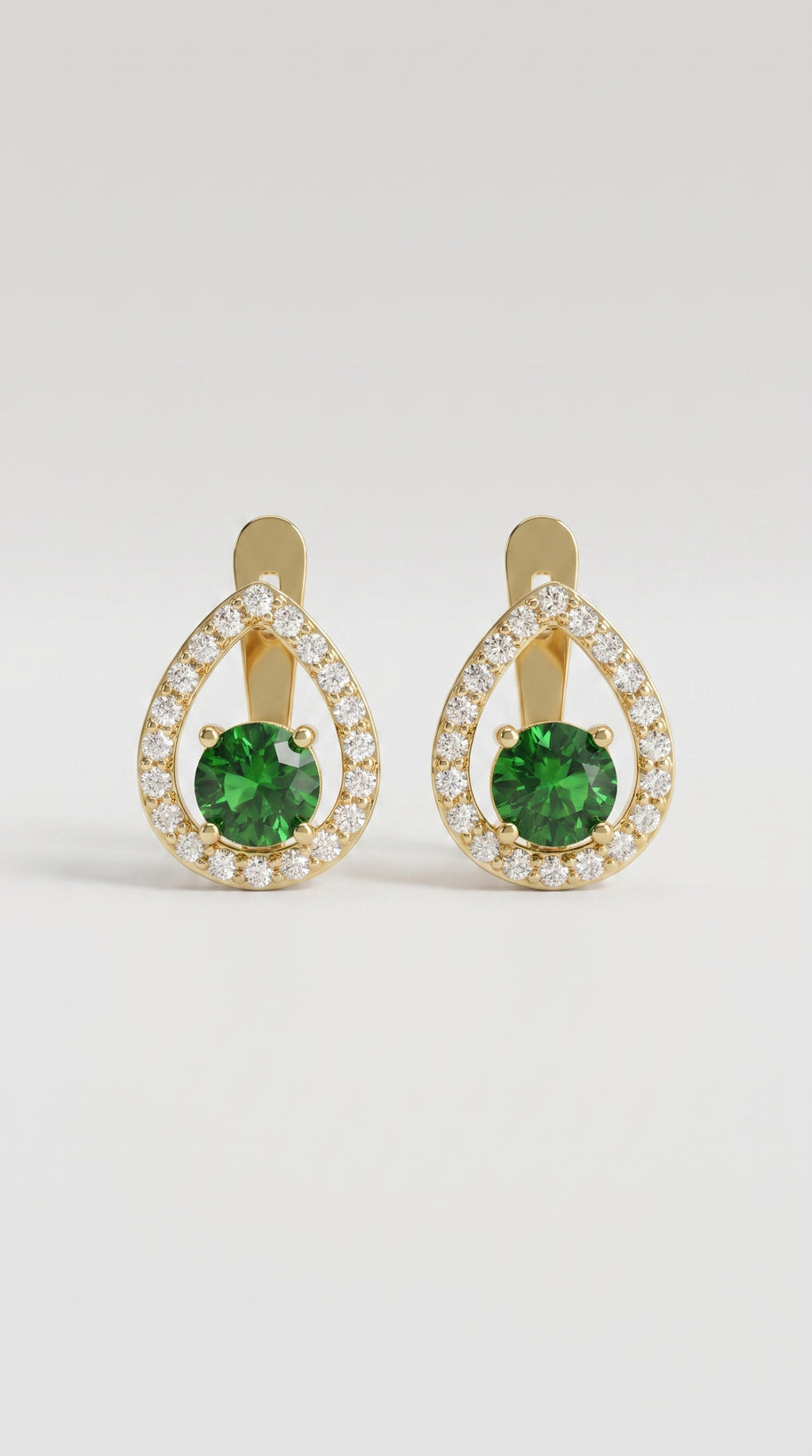 Pendientes Gota Verde de Menorca