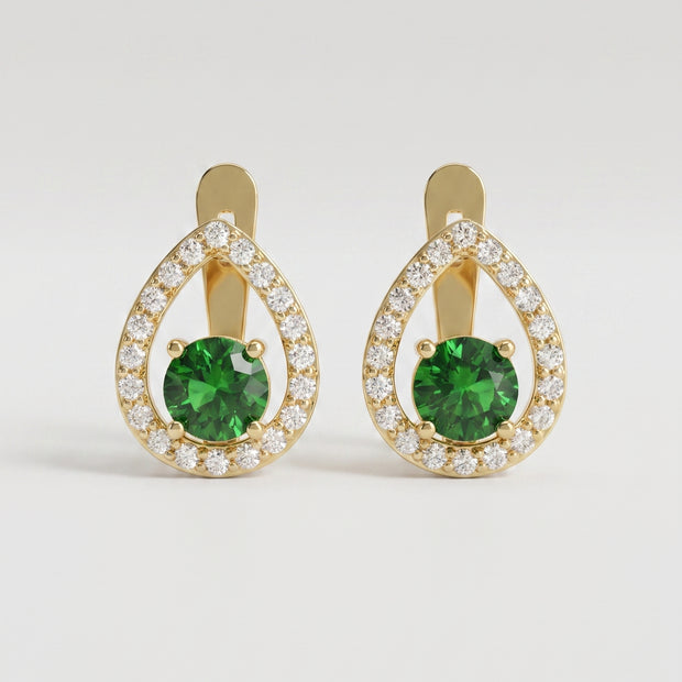 Pendientes Gota Verde de Menorca