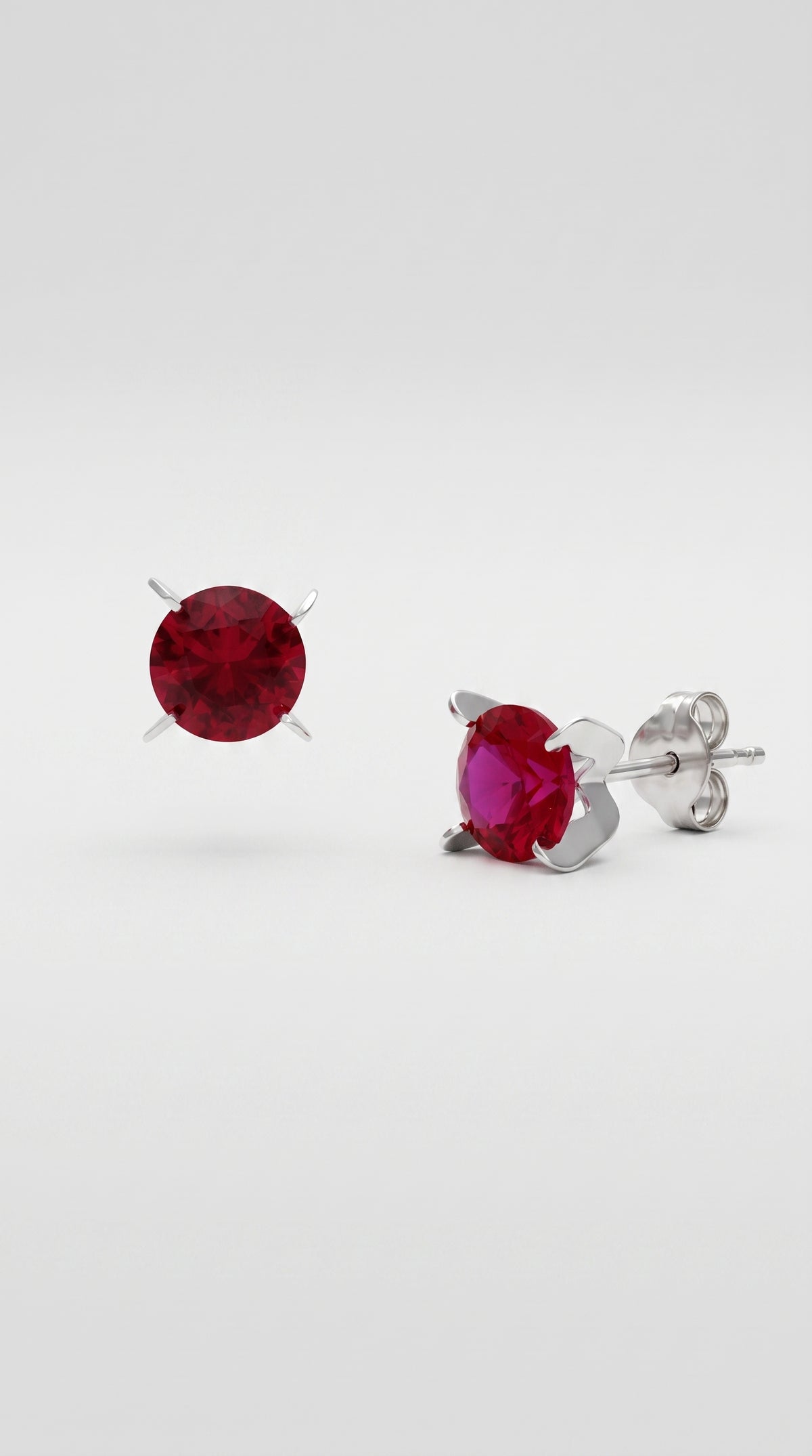 Pendientes Rojo Intenso
