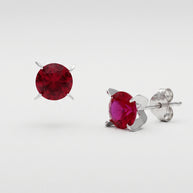 Pendientes Rojo Intenso