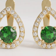 Pendientes Gota Verde de Menorca