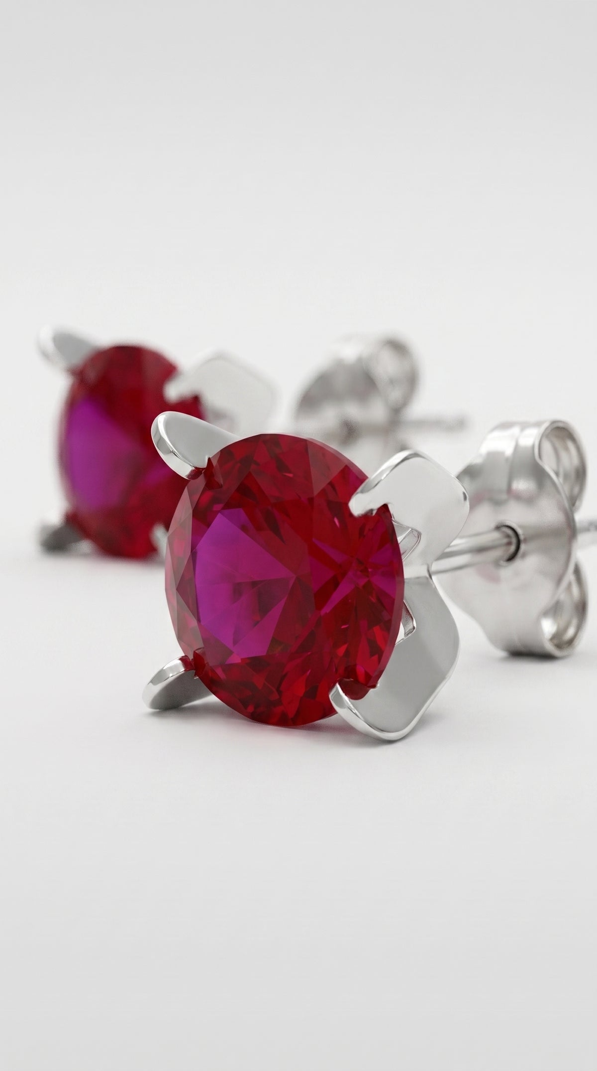 Pendientes Rojo Intenso