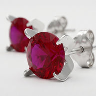 Pendientes Rojo Intenso