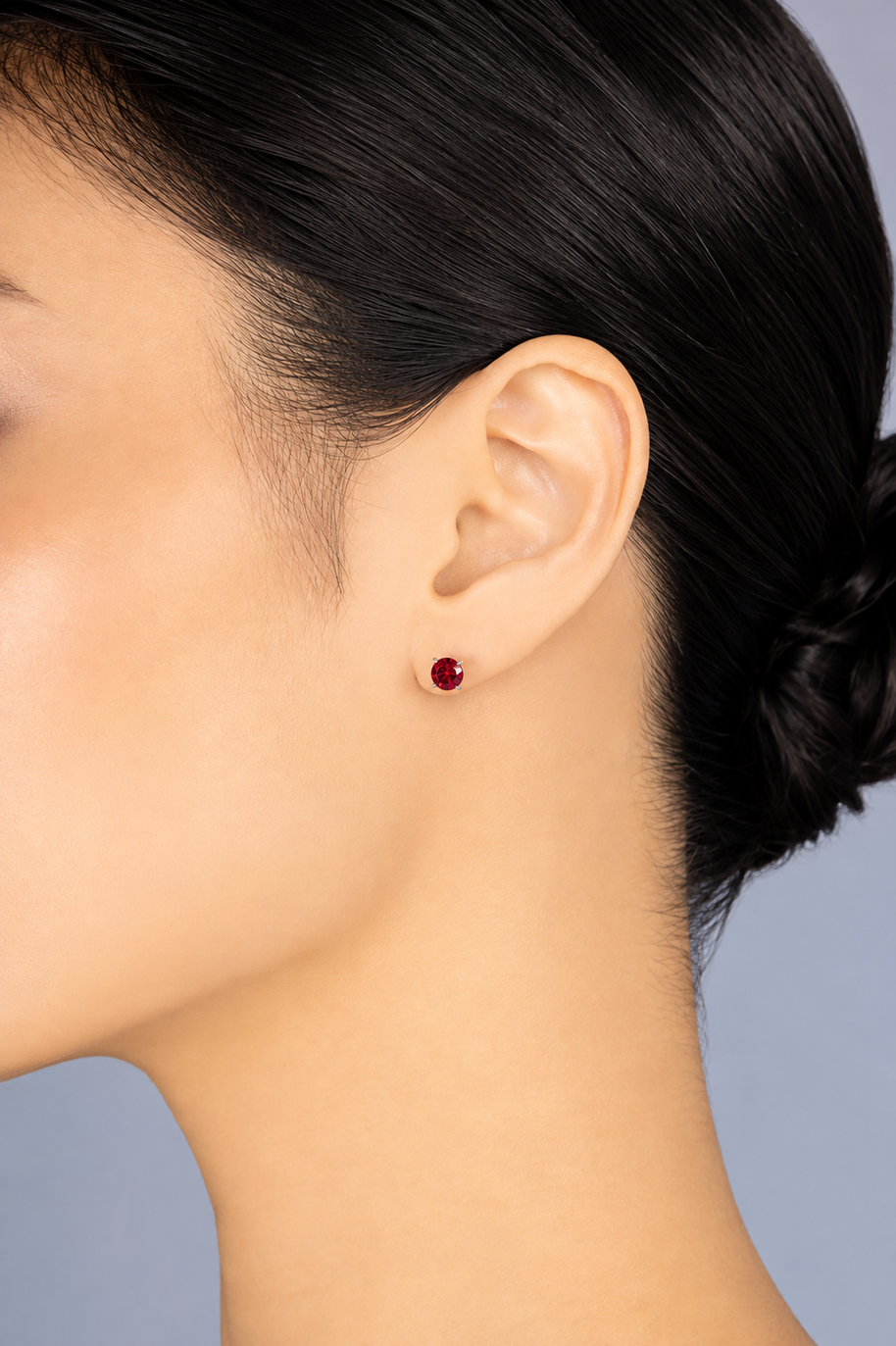 Pendientes Rojo Intenso