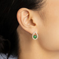 Pendientes Gota Verde de Menorca