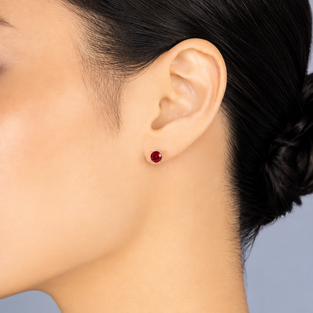 Pendientes Rojo Intenso
