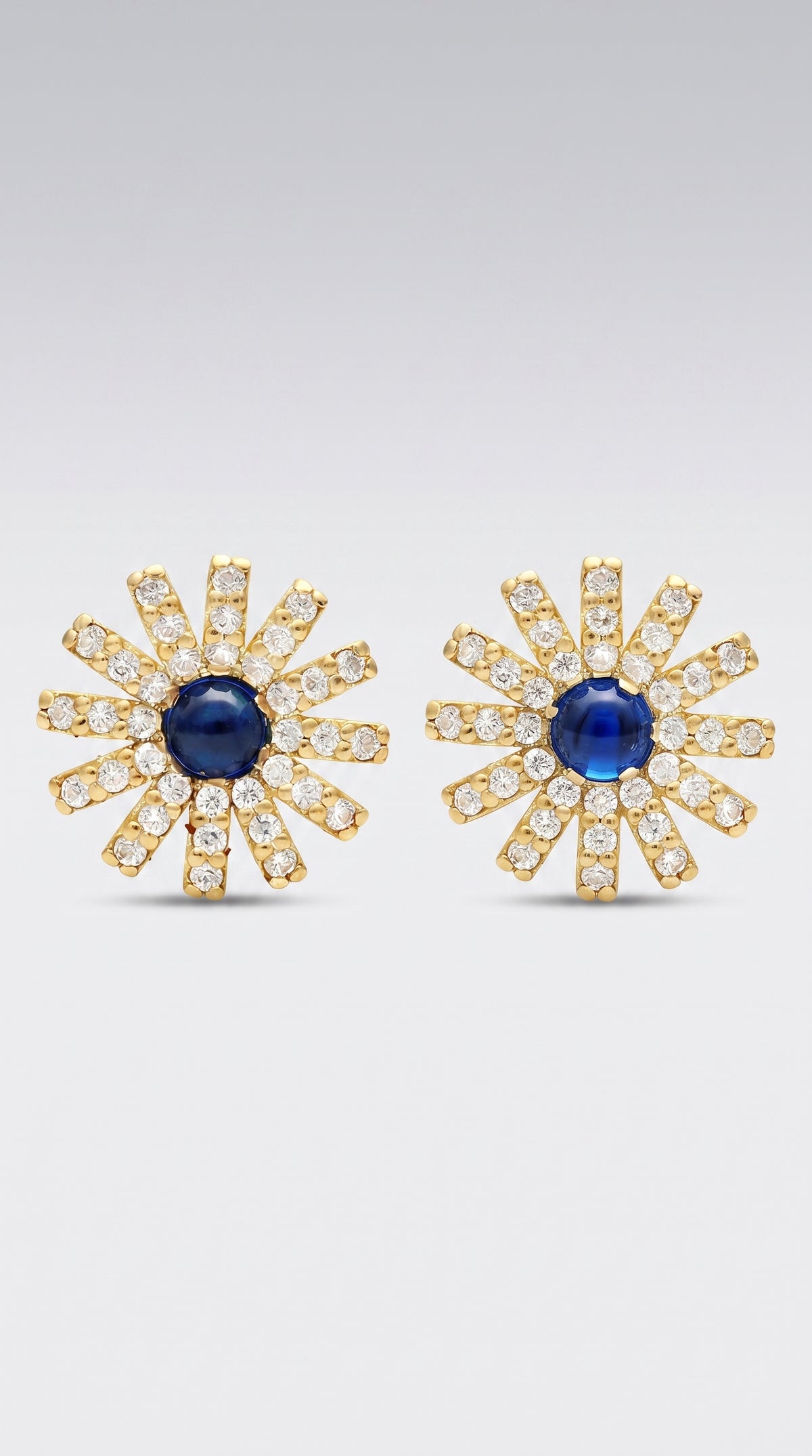 Pendientes Flor Azul del Mediterráneo