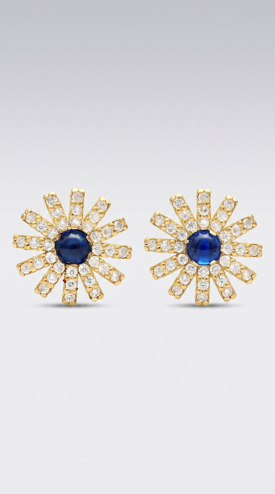 Pendientes Flor Azul del Mediterráneo