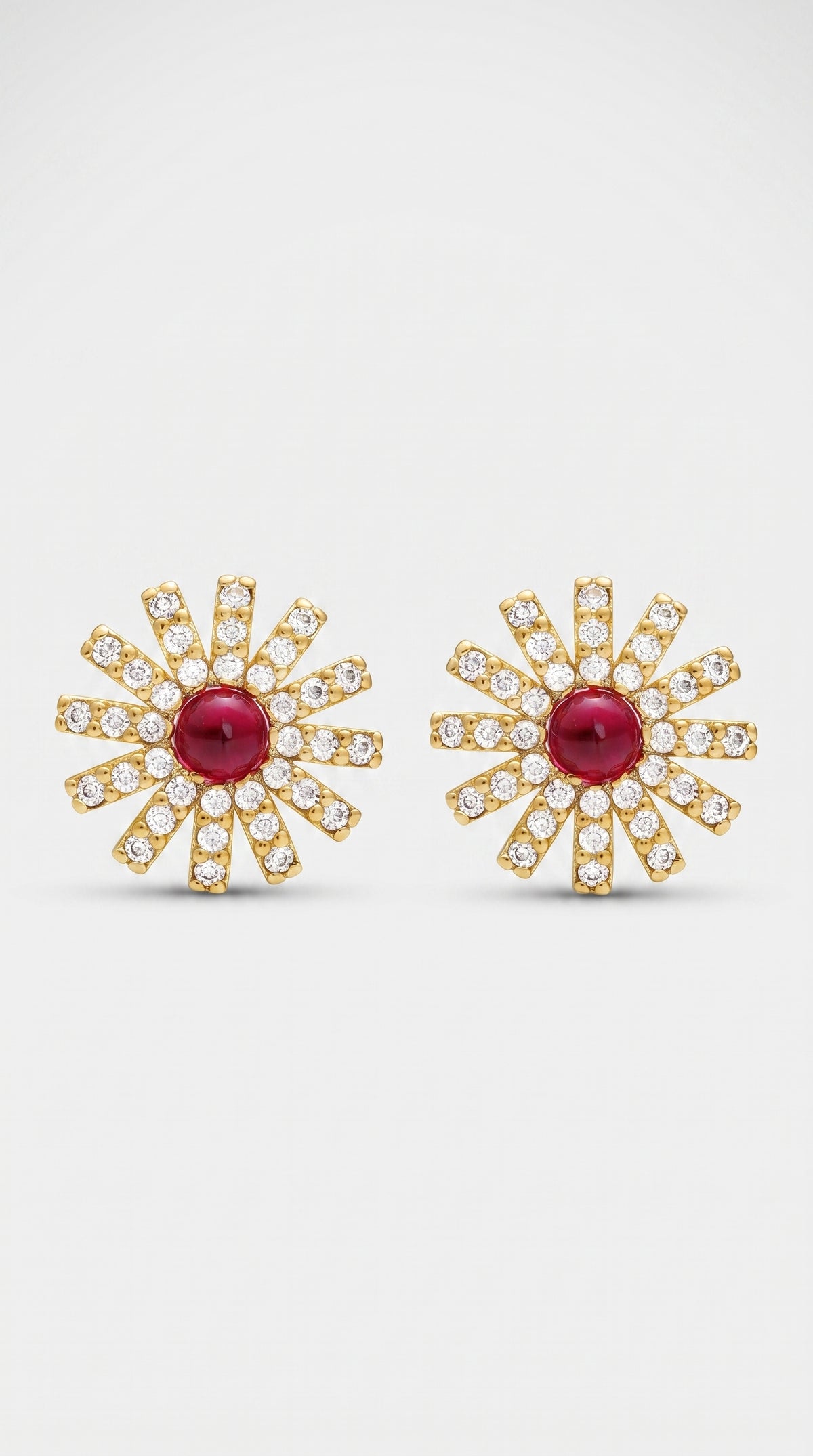 Pendientes Flor Carmesí de Levante